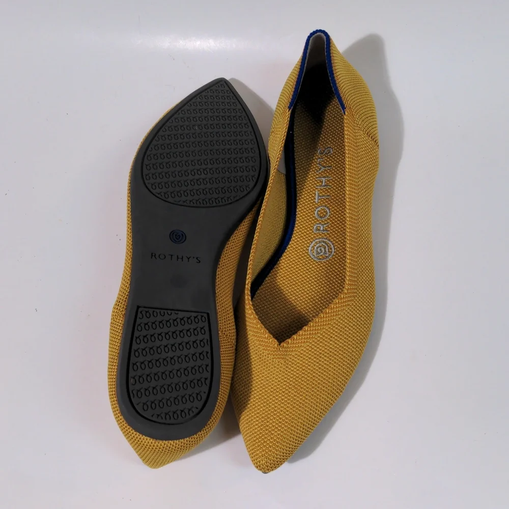 ROTHY'S THE POINT MARIGOLD WOMEN'S FLAT SHOE - Picture 4 of 15